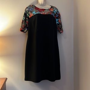 Black and floral dress